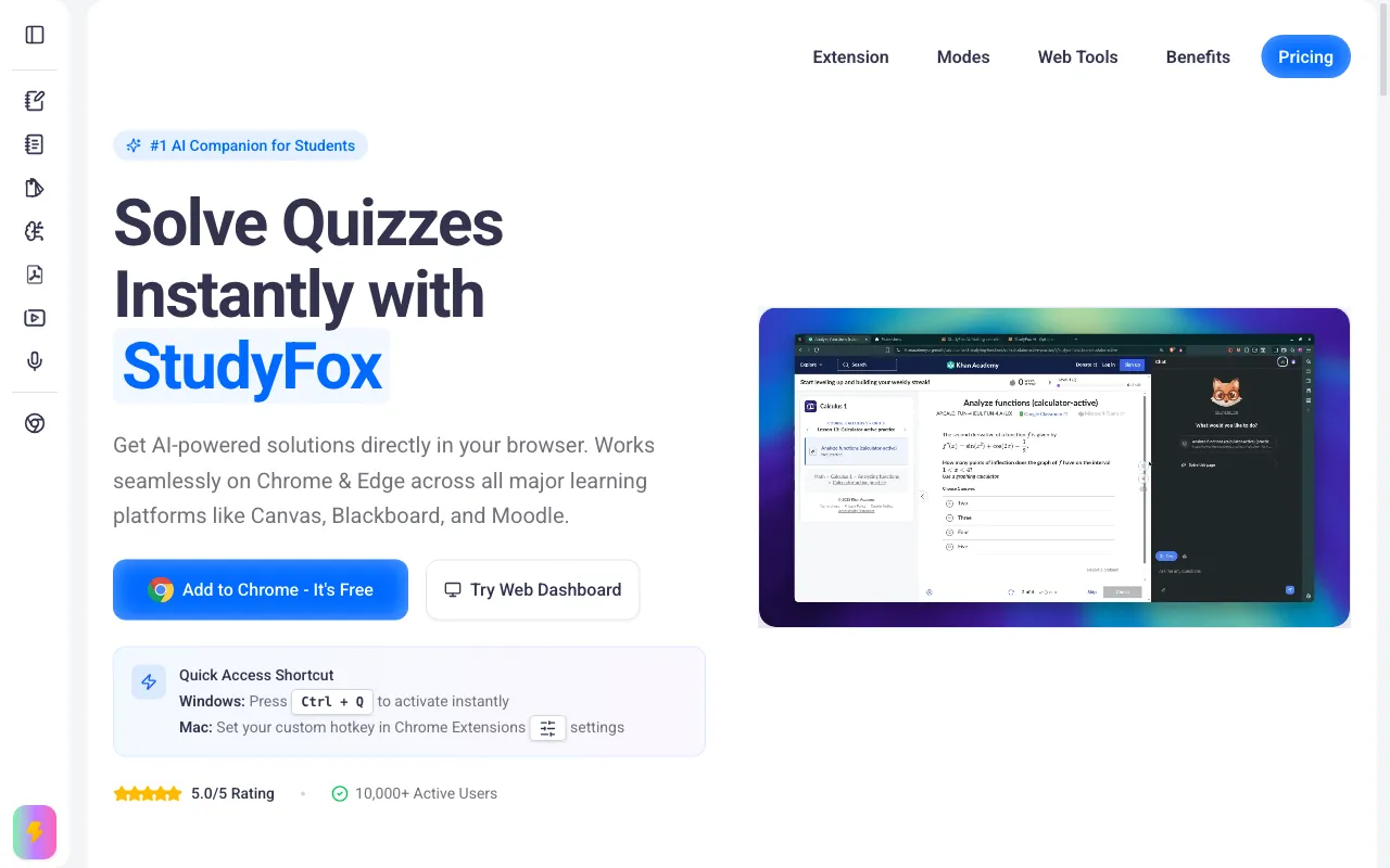 StudyFox — preview screenshot