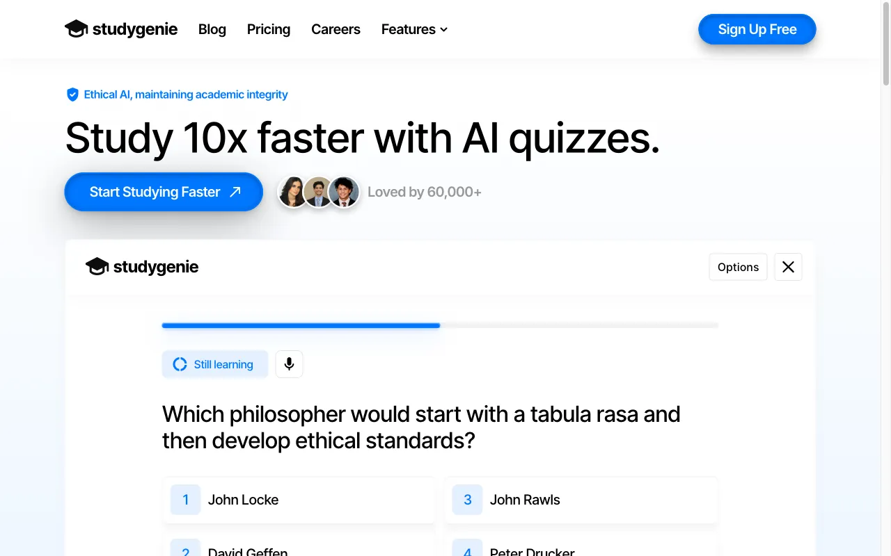 Studygenie — preview screenshot