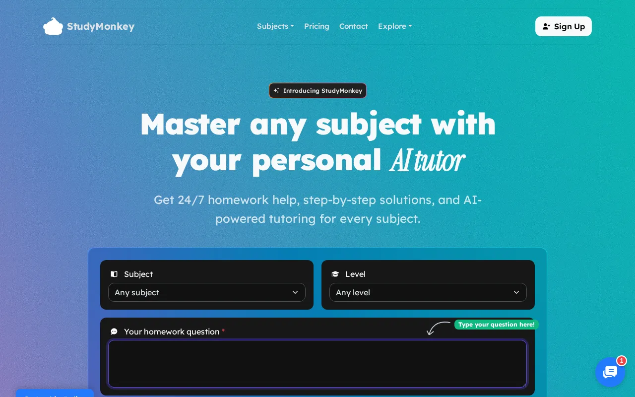 Studymonkey — preview screenshot