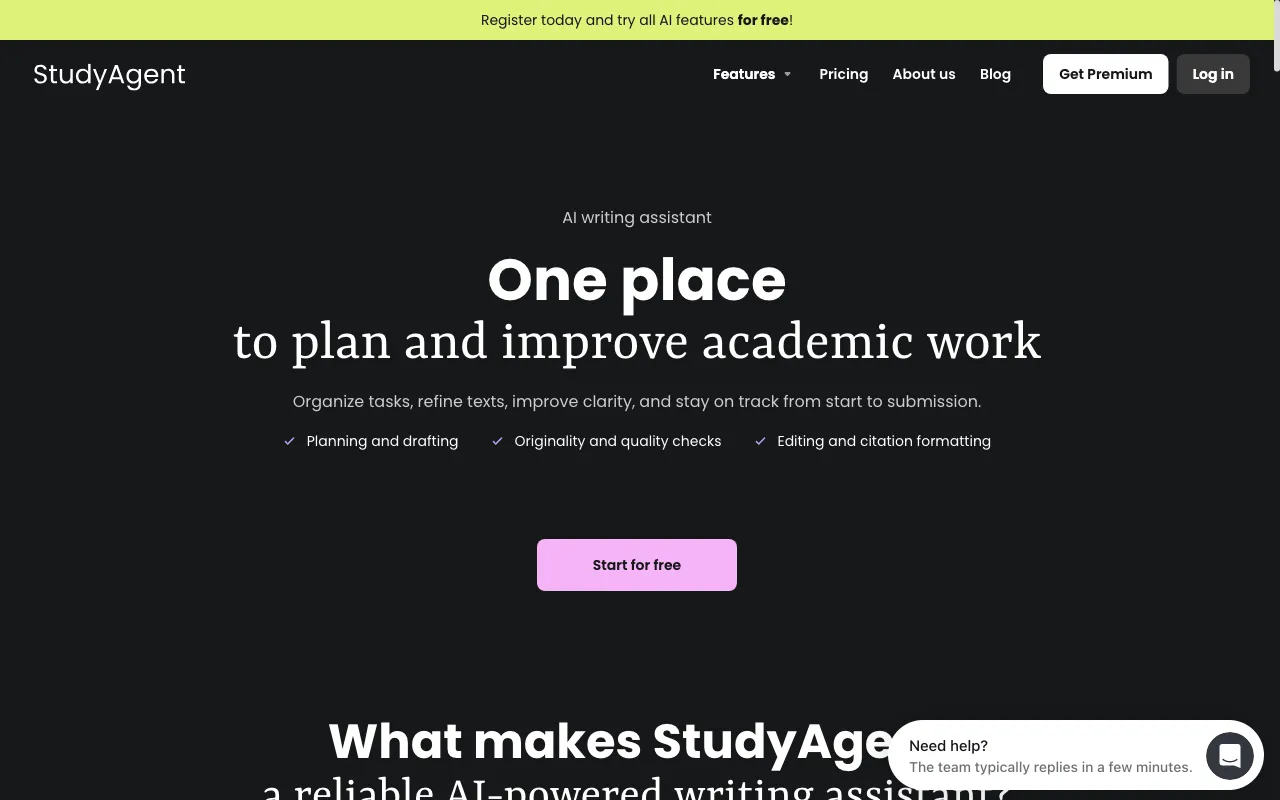 StudyAgent — preview screenshot
