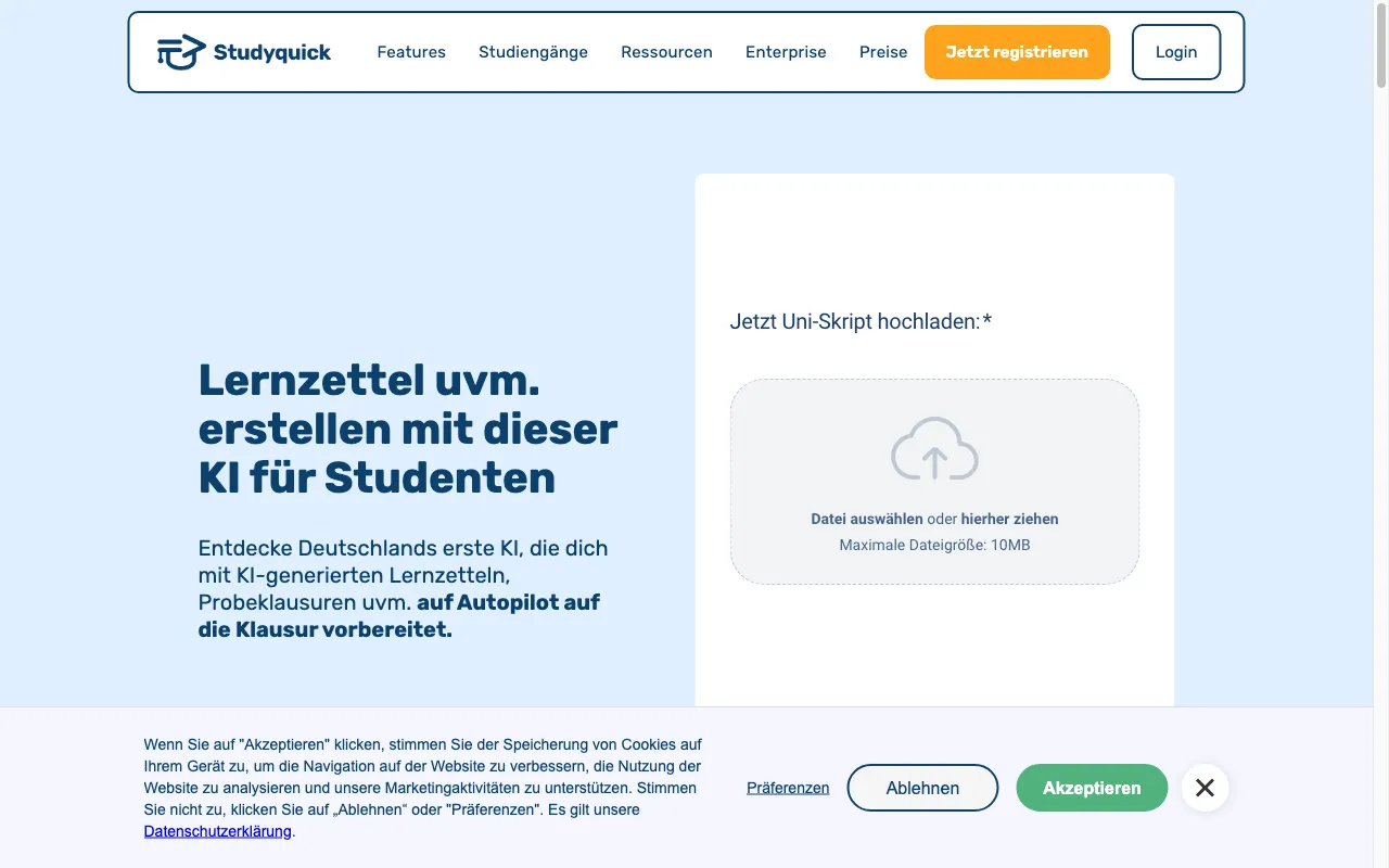 Studyquick — preview screenshot