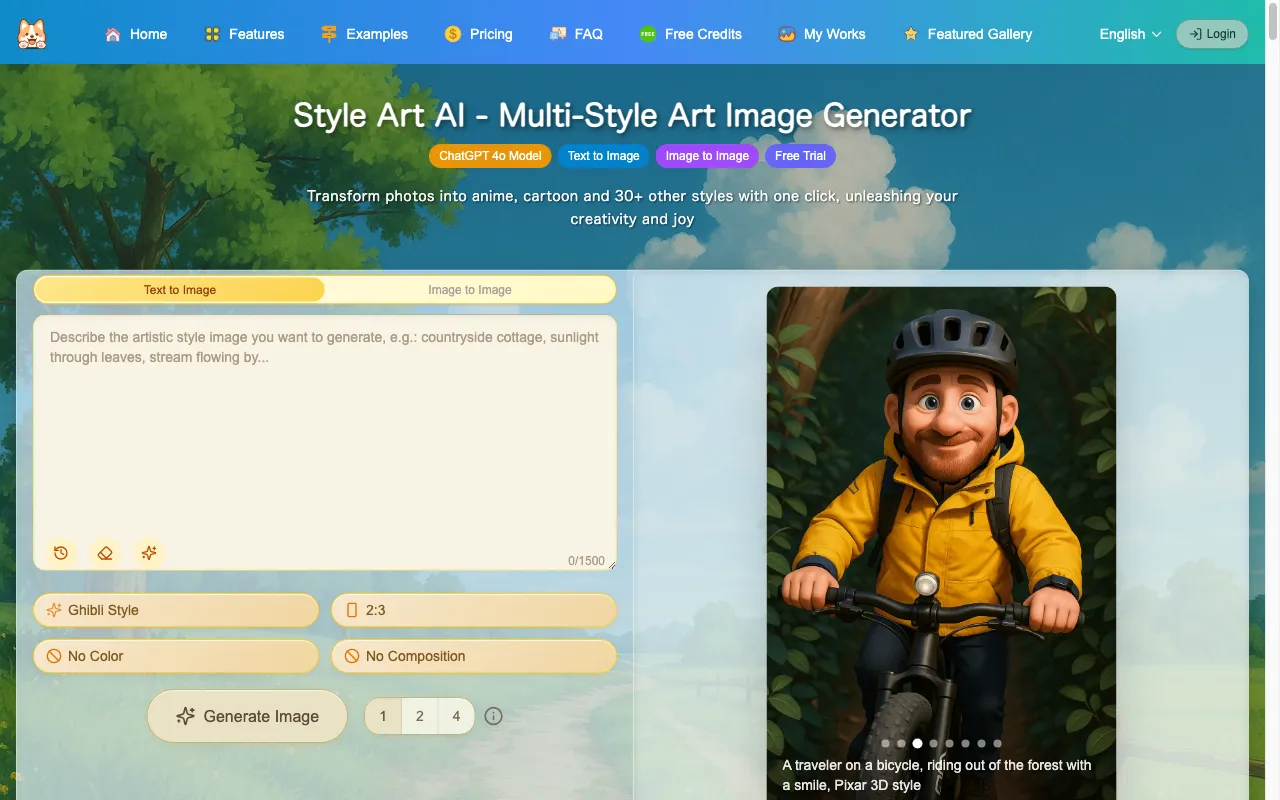 Style Art AI — preview screenshot