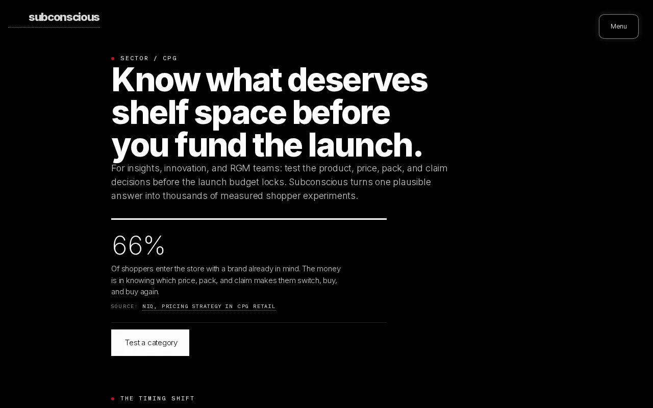 Subconscious AI — pricing page