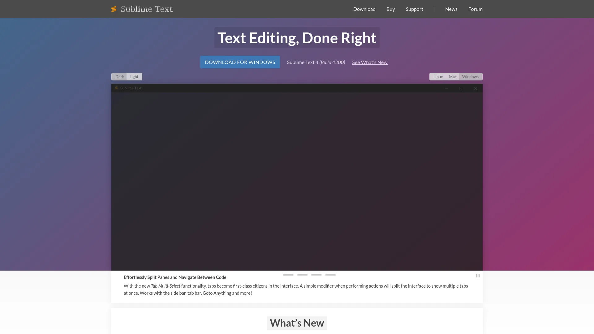 Sublime — preview screenshot