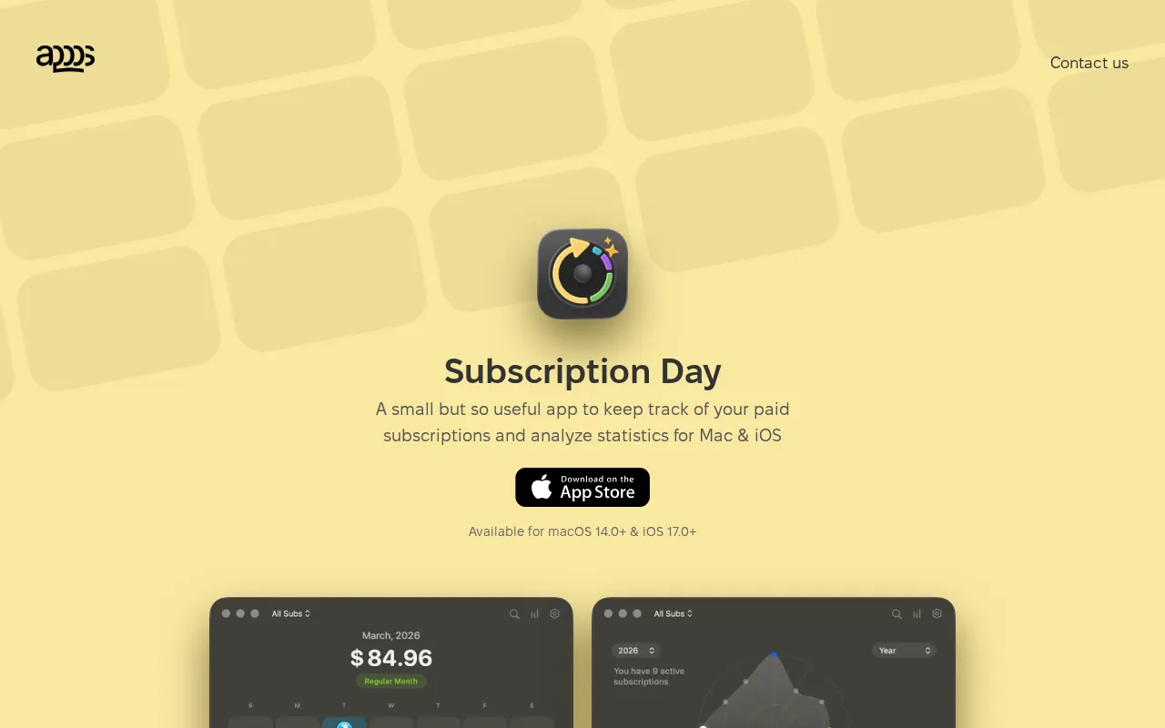 Subscription Day² — preview screenshot