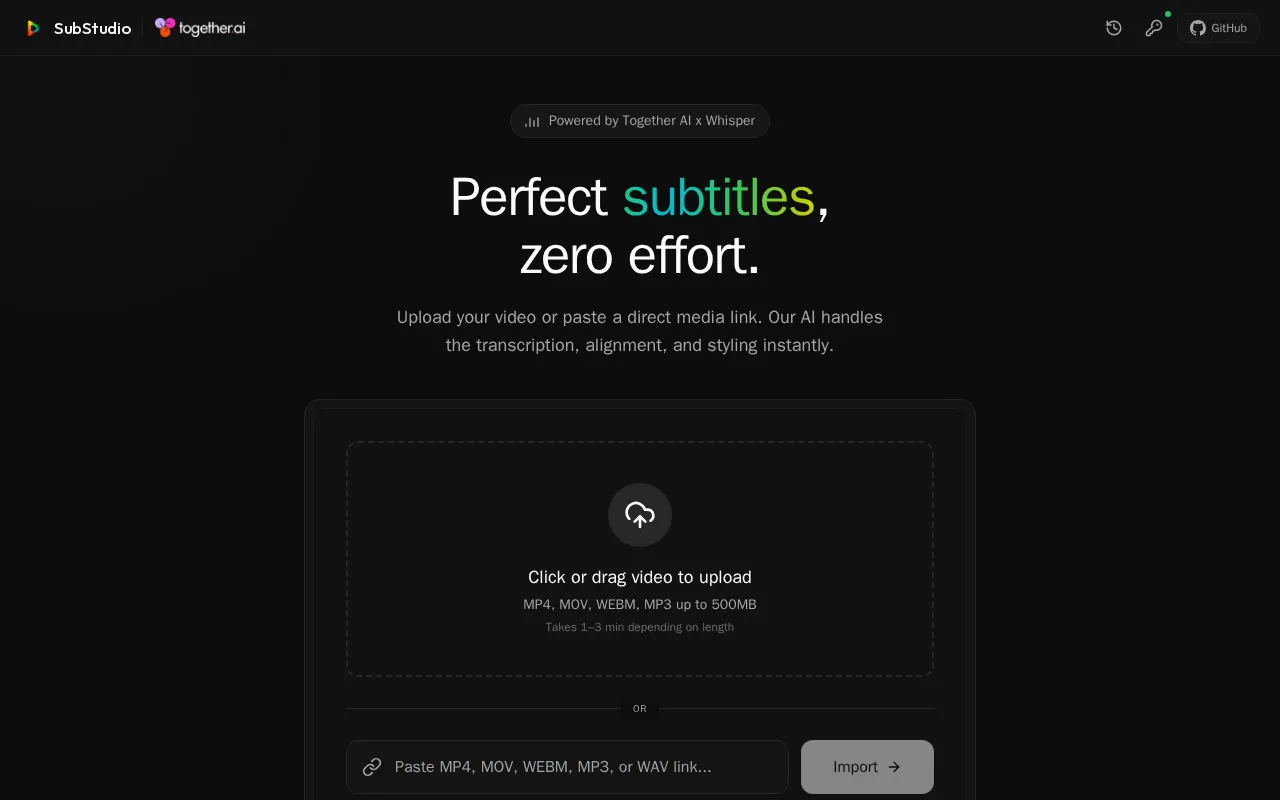 SubStudio — preview screenshot