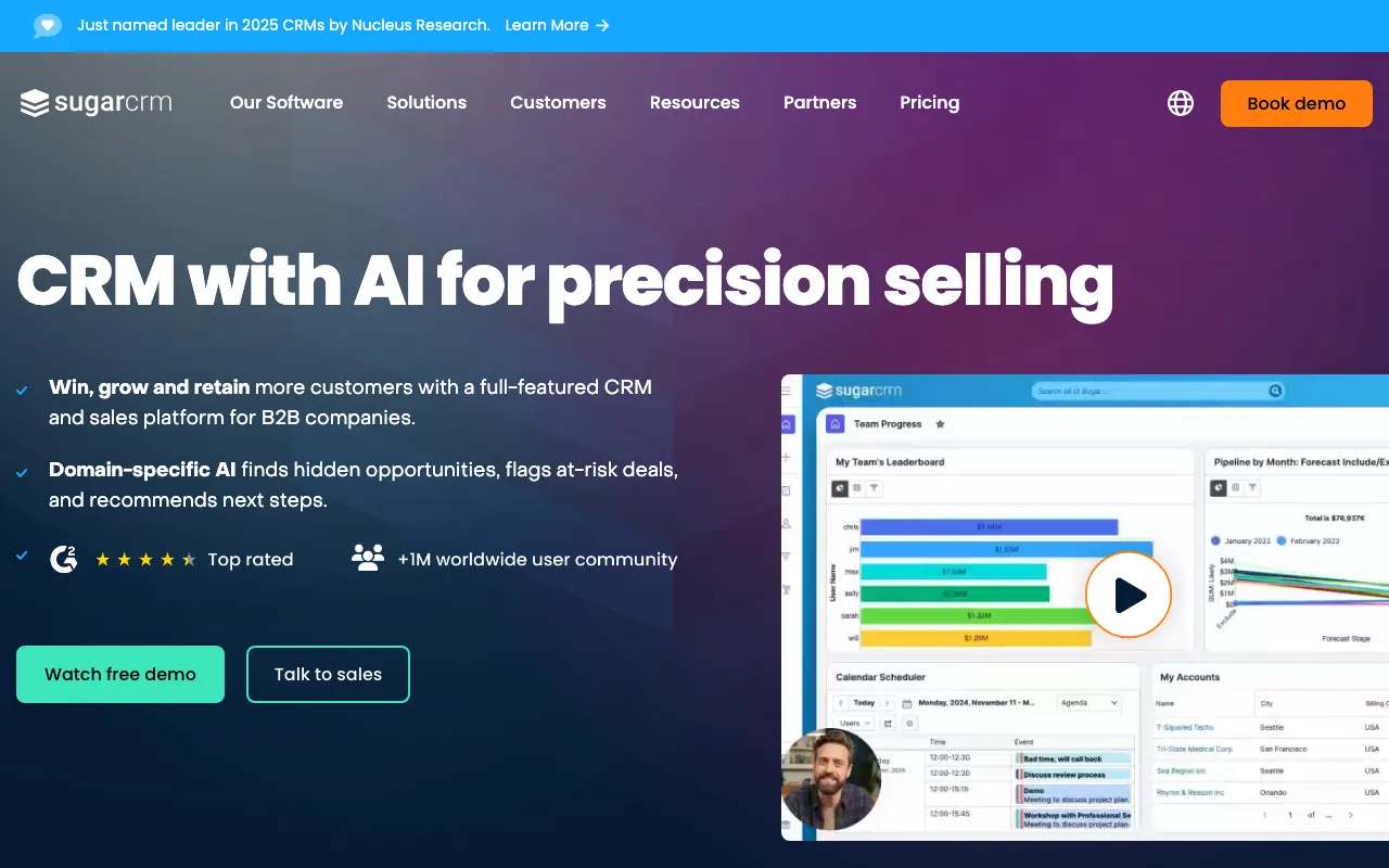 SugarCRM — preview screenshot