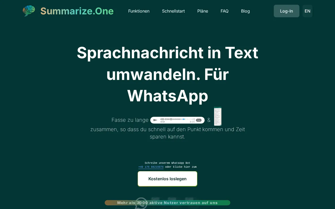 Summarize.one — preview screenshot
