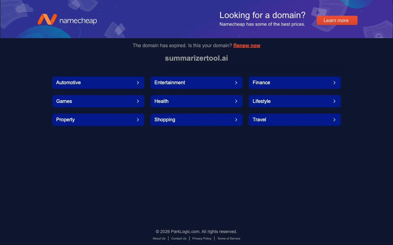 Summarizer Tool — preview screenshot