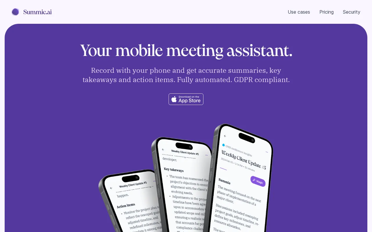 Summie — preview screenshot