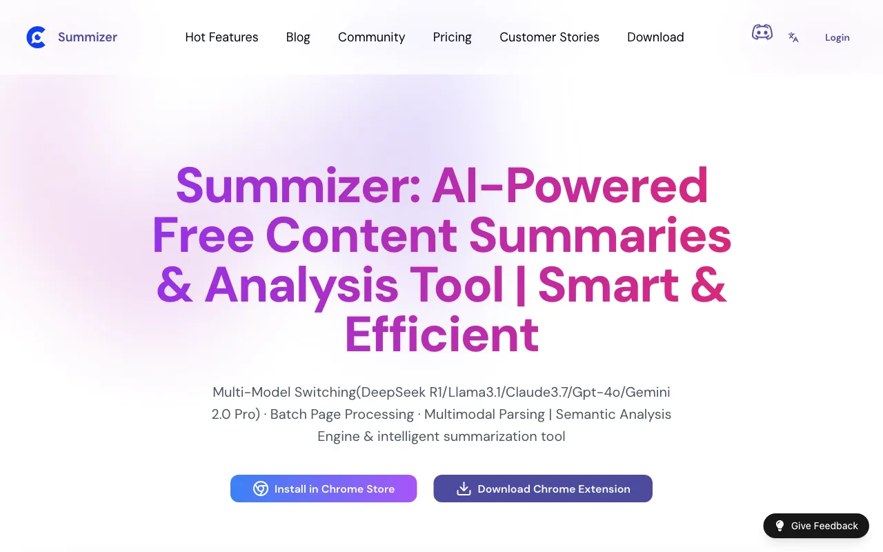 Summizer — preview screenshot
