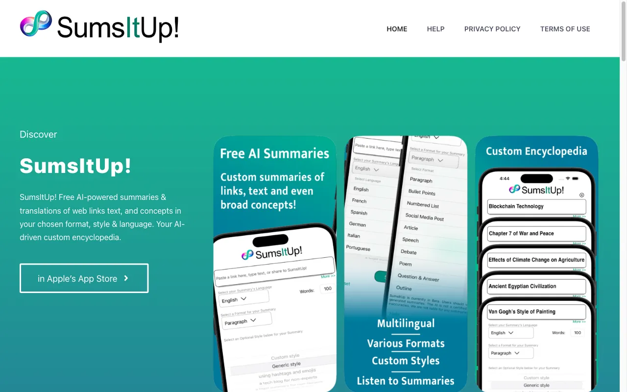 SumsItUp! — preview screenshot
