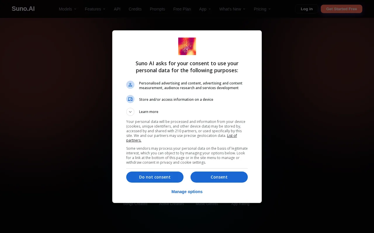 Suno AI — preview screenshot