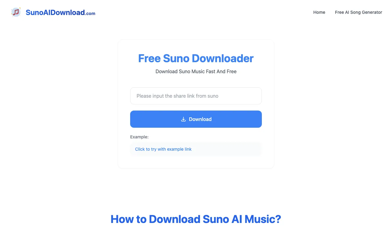 Suno AI Download — preview screenshot