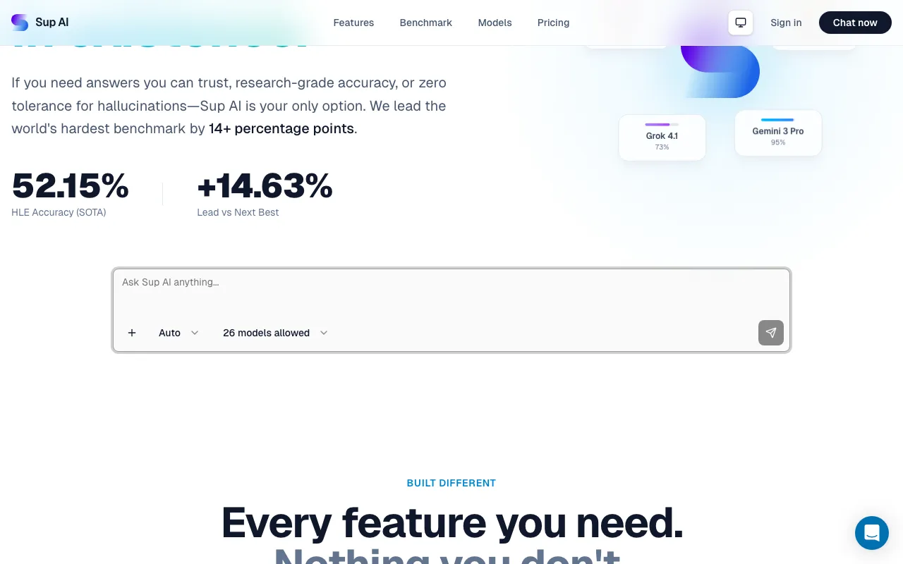 Sup AI — pricing page