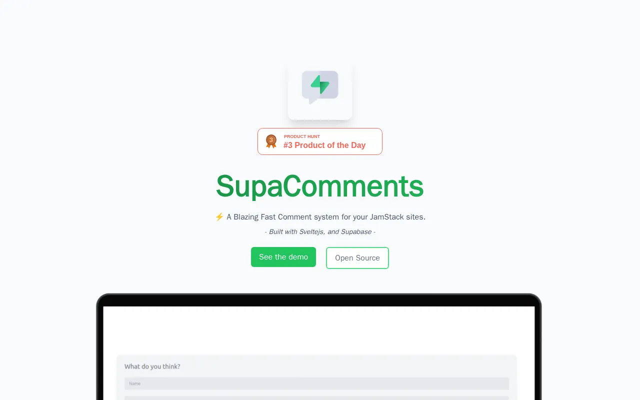 SupaComments — preview screenshot