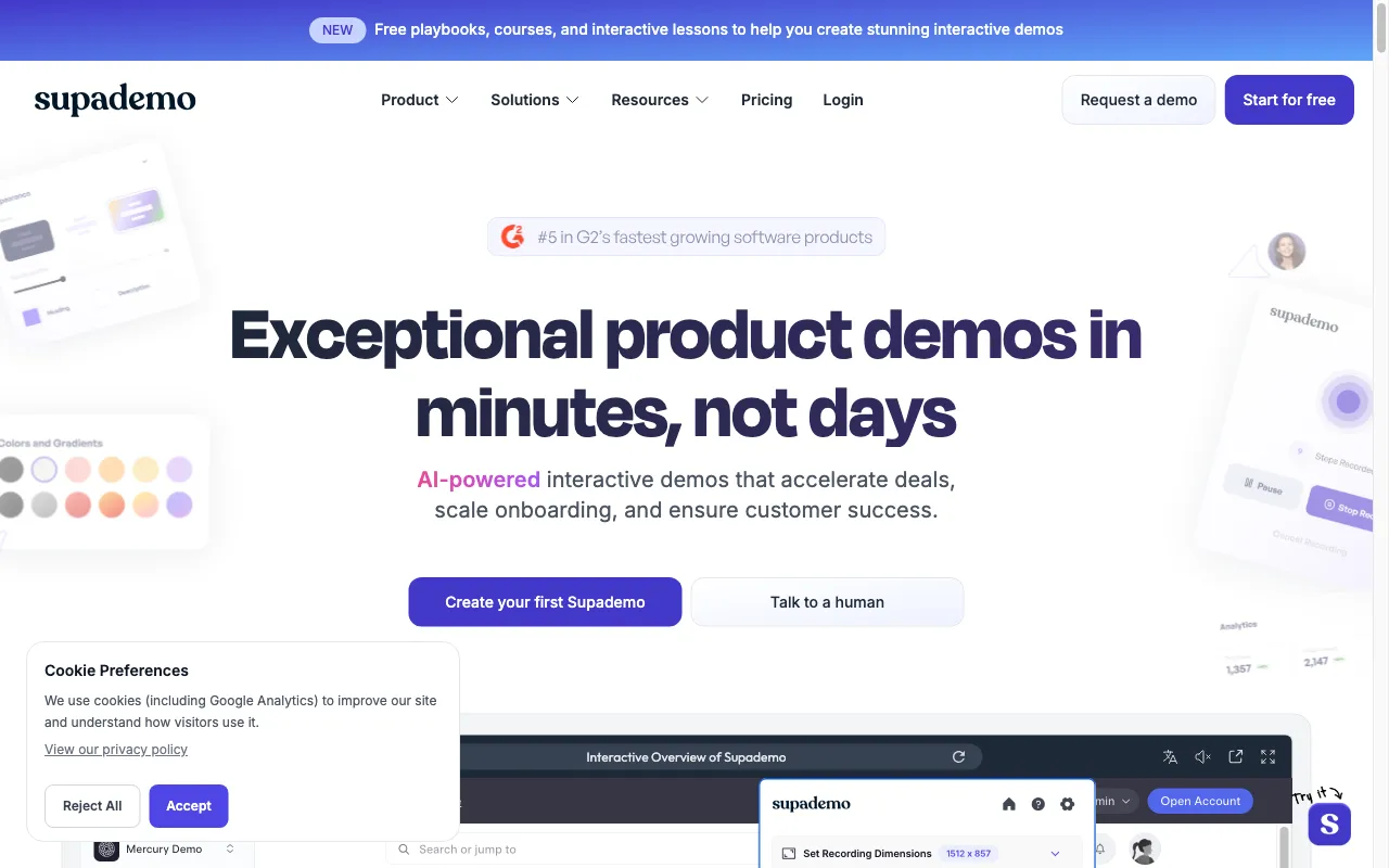 Supademo 2.0 — preview screenshot