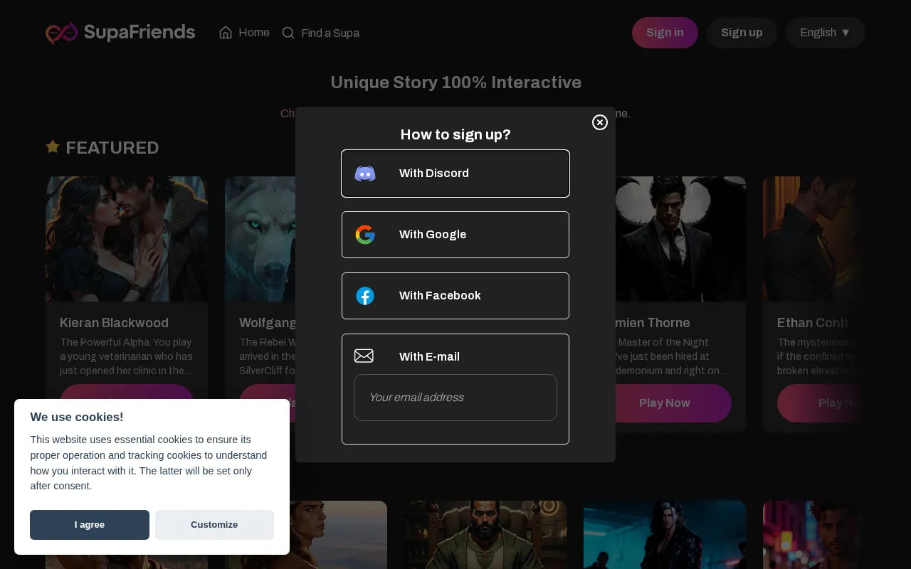 SupaFriends — preview screenshot