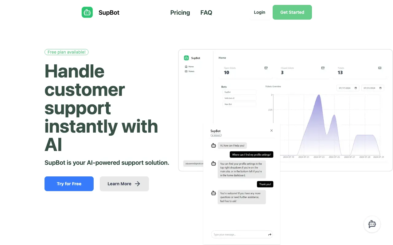 SupBot — preview screenshot