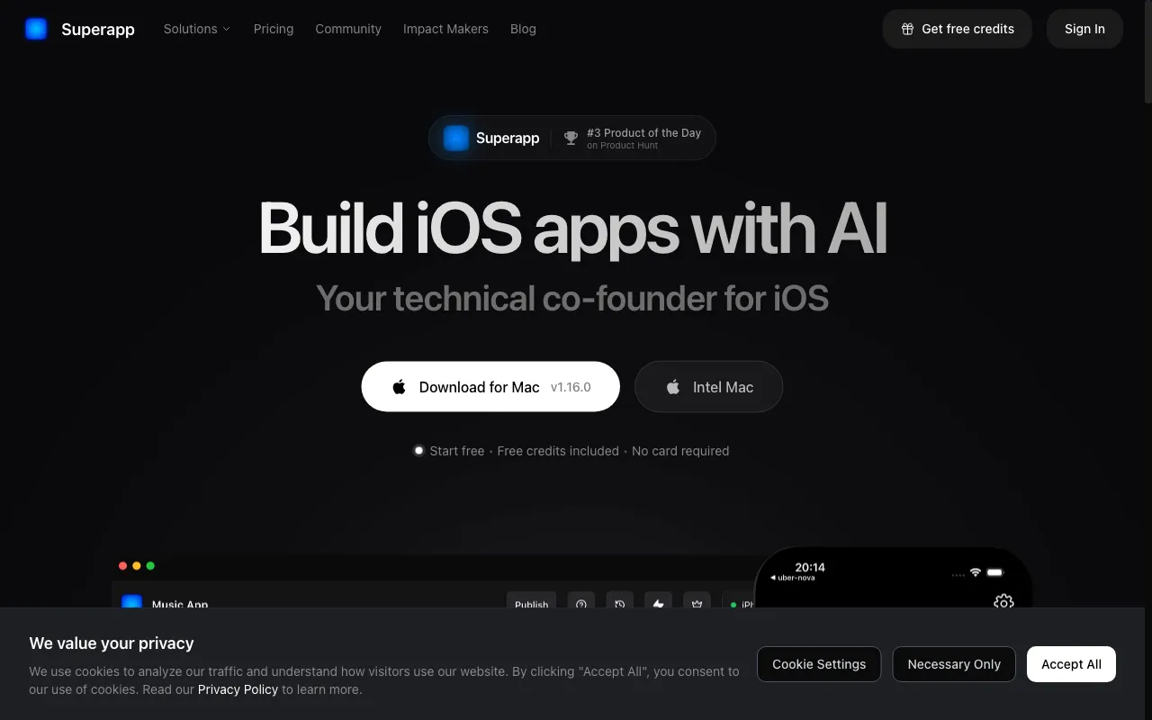 Superapp — preview screenshot