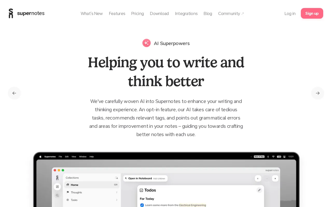 Supernotes — preview screenshot