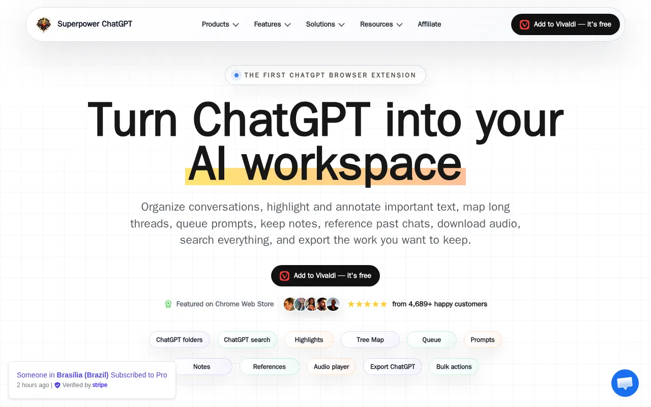 Superpower ChatGPT — preview screenshot