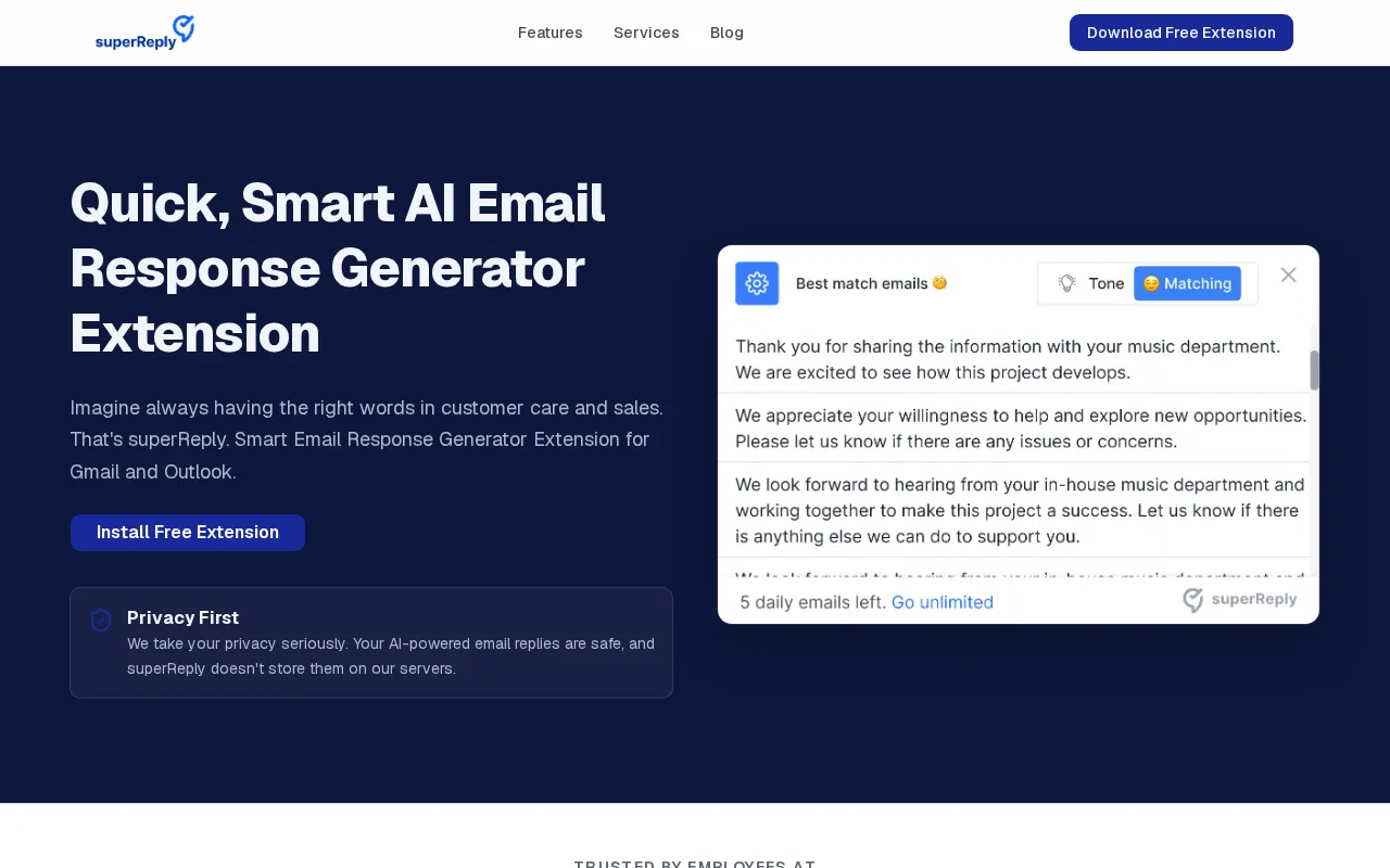 SuperReply — preview screenshot