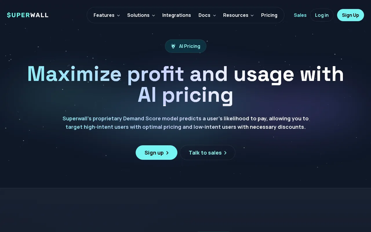 Superwall — pricing page
