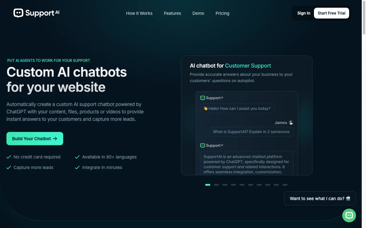 SupportAI — preview screenshot