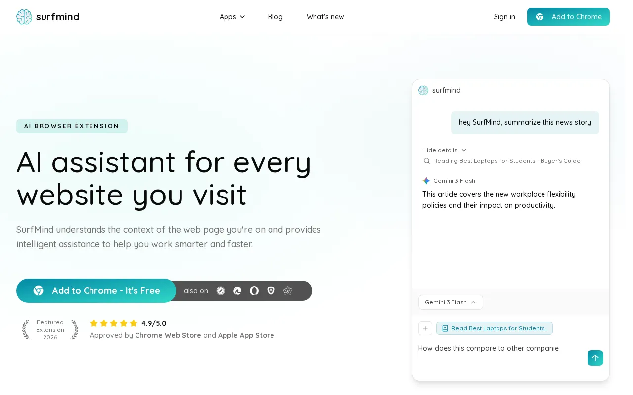 SurfMind — preview screenshot