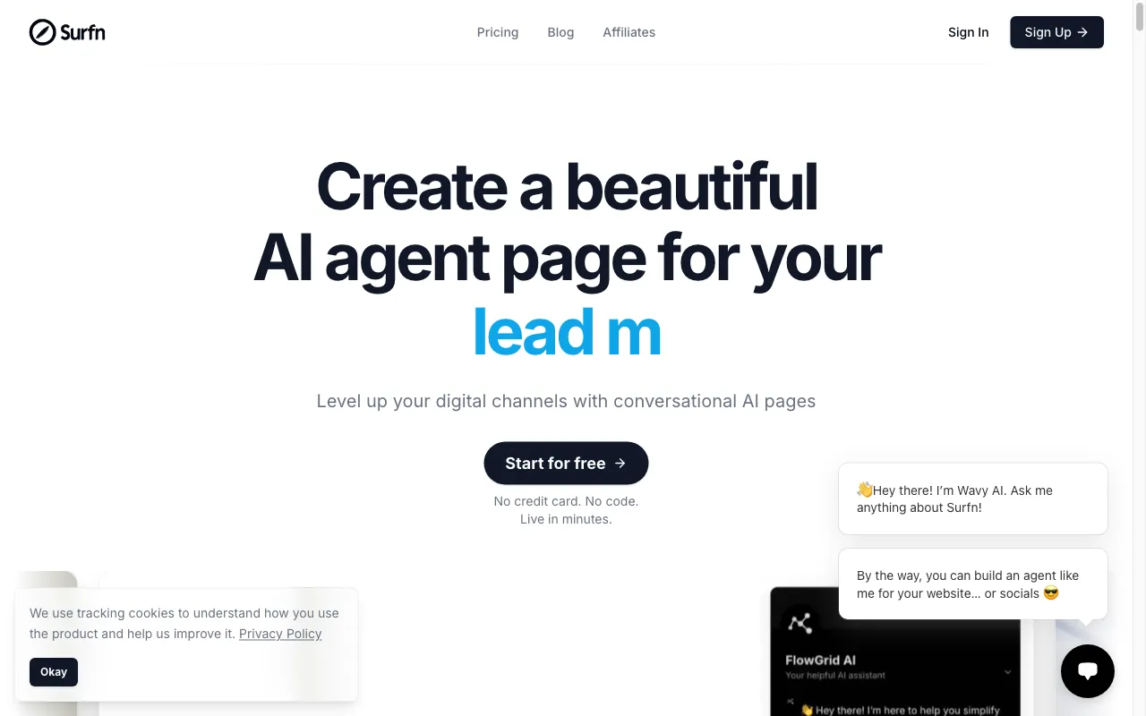 Surfn AI — preview screenshot