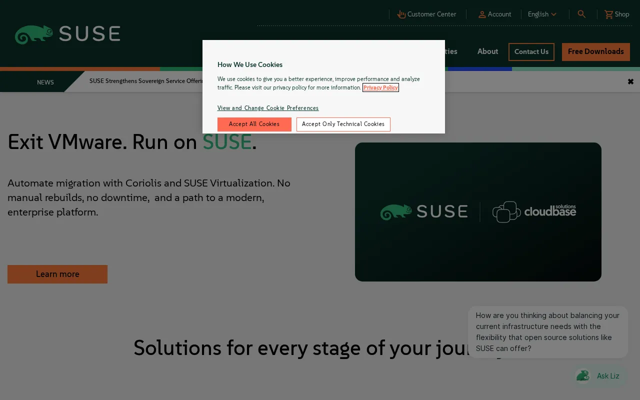 SUSE — preview screenshot