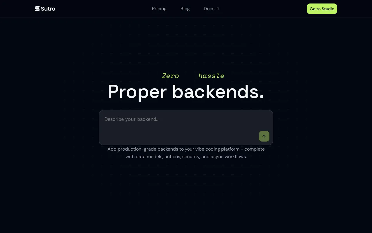 Sutro — preview screenshot