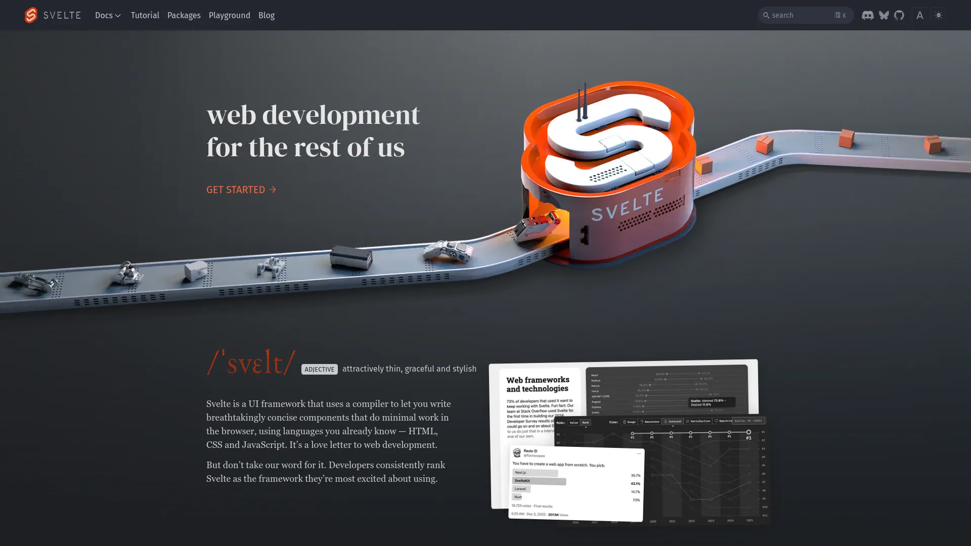 Svelte — preview screenshot