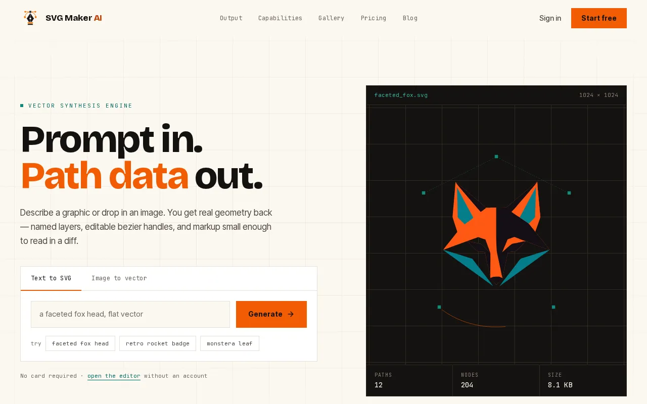 SVG Maker AI — preview screenshot