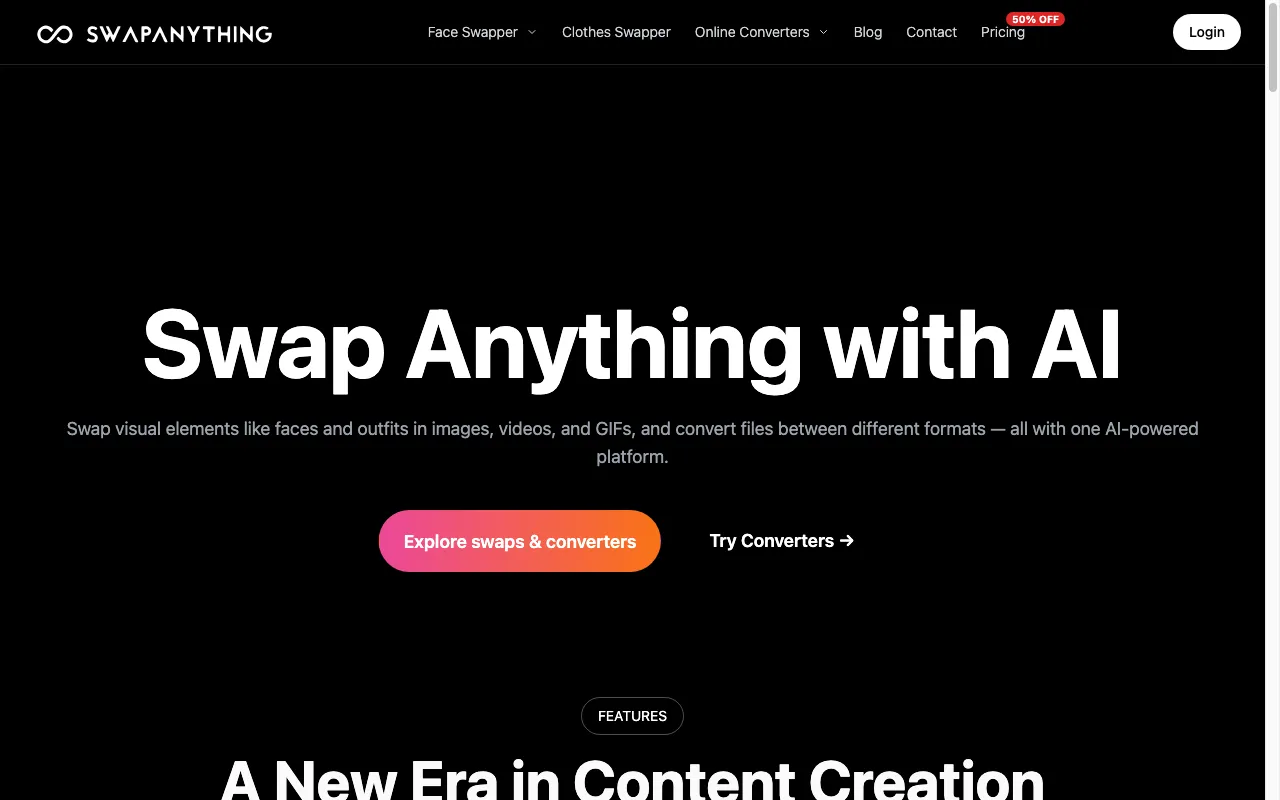 SwapAnything.io — preview screenshot
