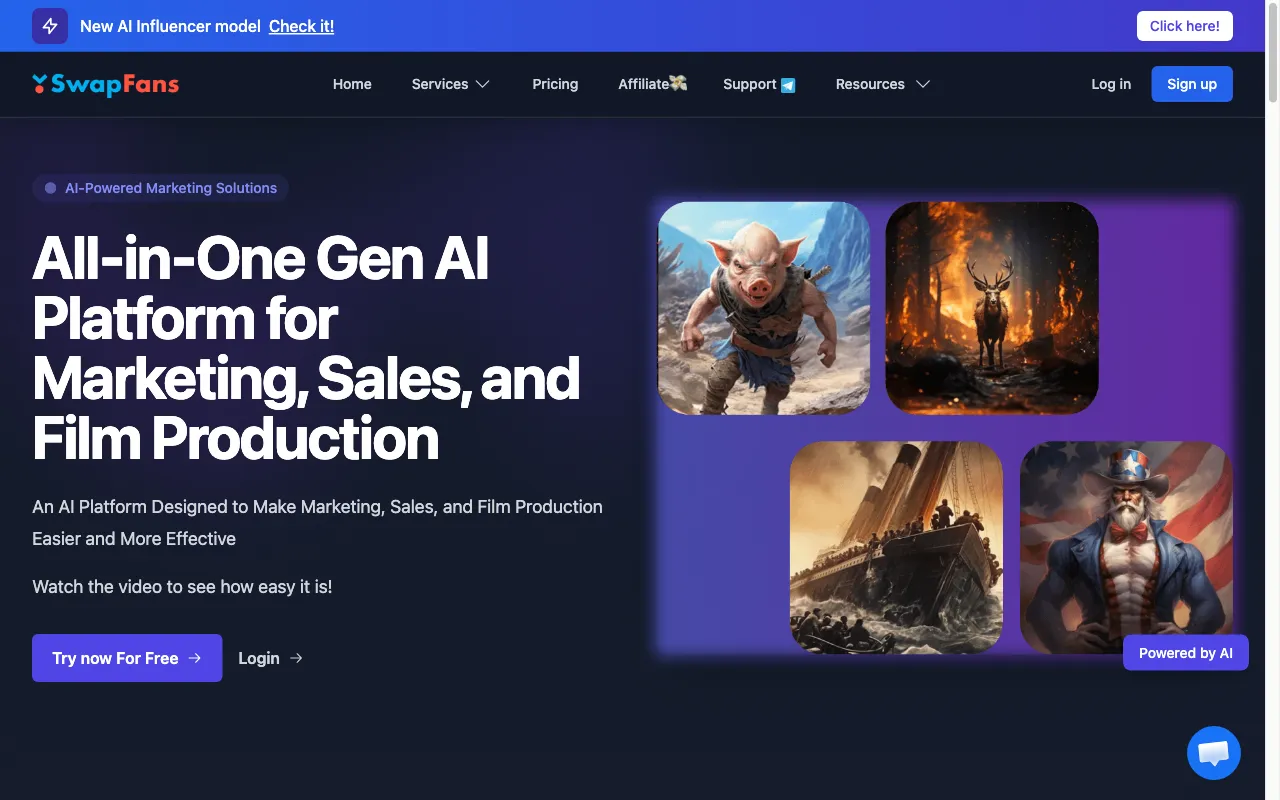 SwapFans — preview screenshot