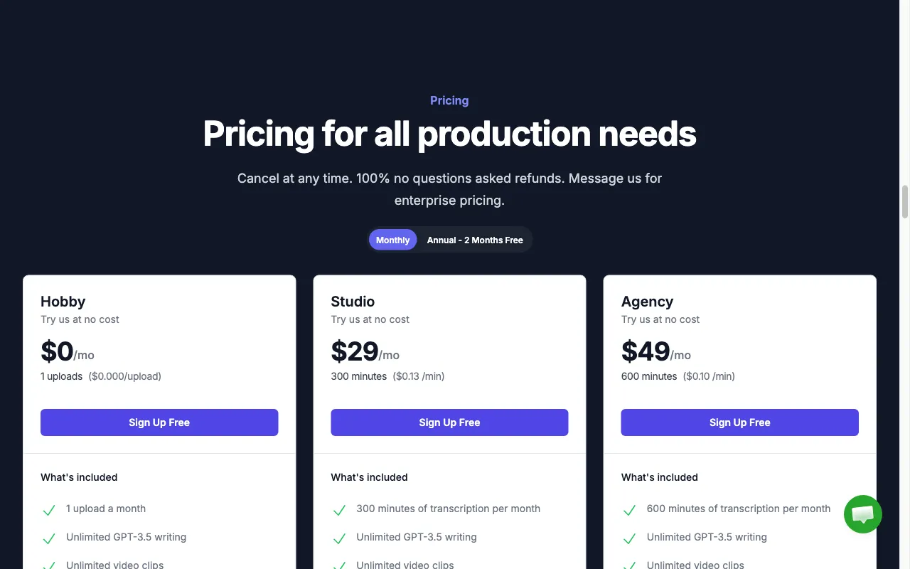 Swell AI — pricing page