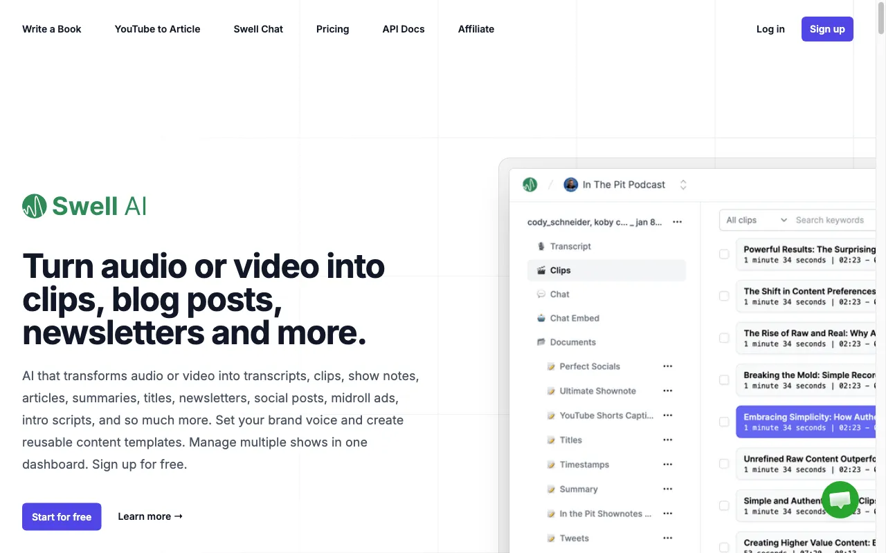 Swell AI — preview screenshot