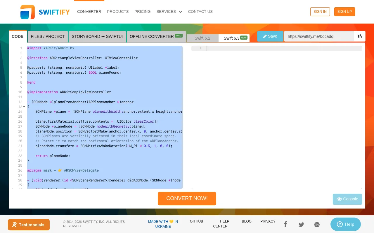 Swiftify — preview screenshot