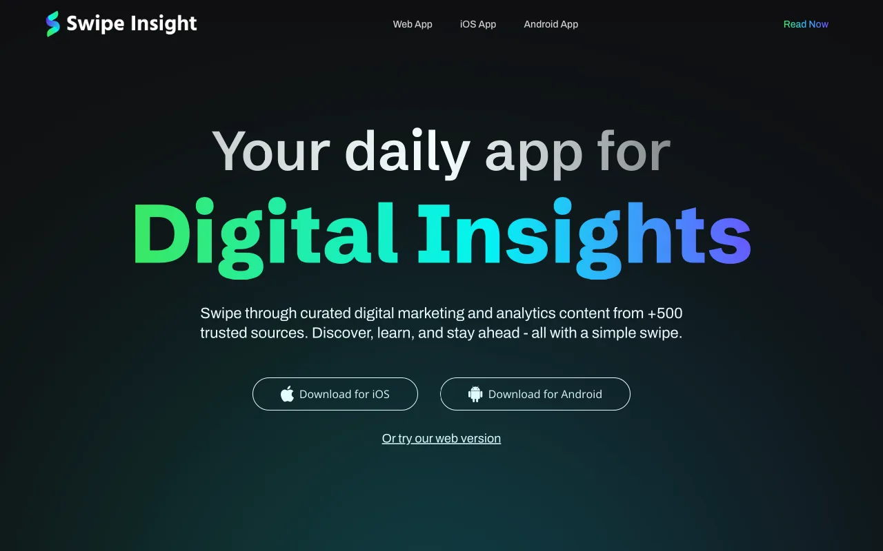 Swipe Insight — preview screenshot