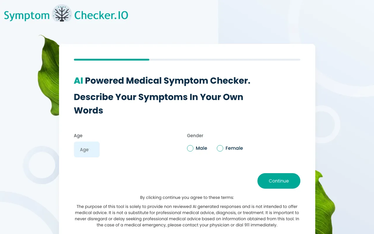 SymptomChecker.io — preview screenshot