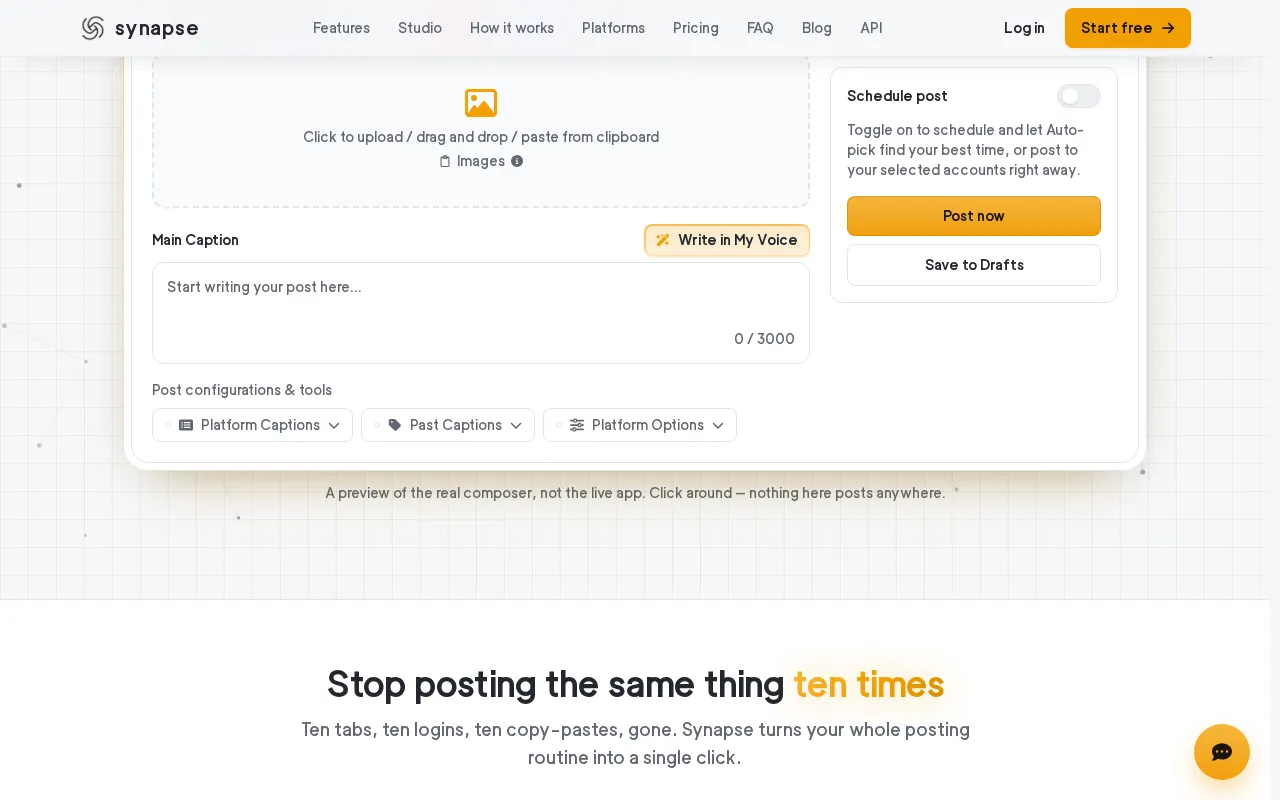 Synapse Social — preview screenshot