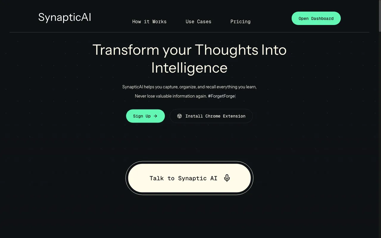 Synaptic AI — preview screenshot