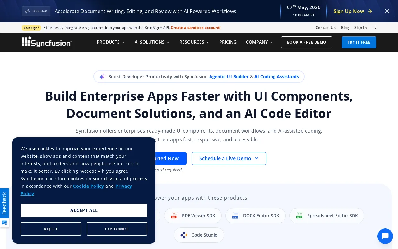 Syncfusion — preview screenshot