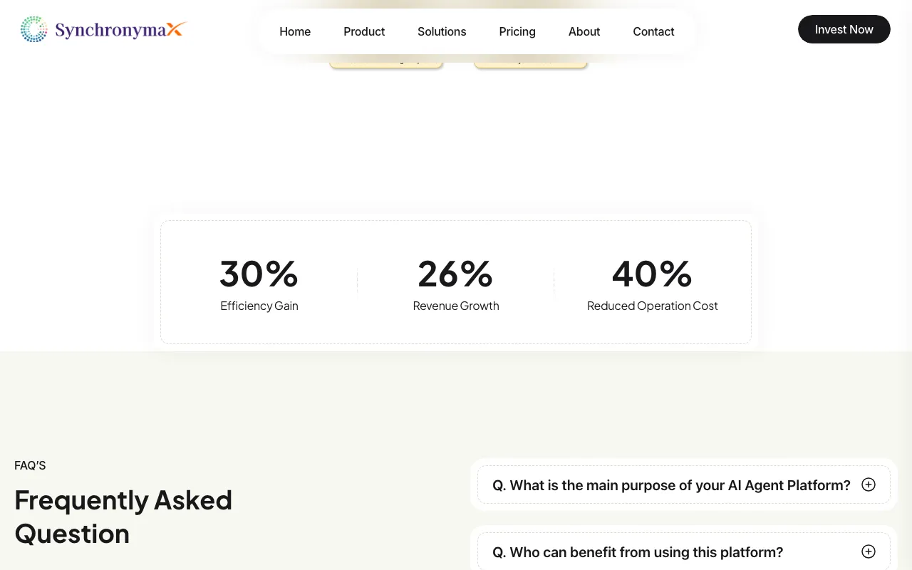 Synchronymax — pricing page