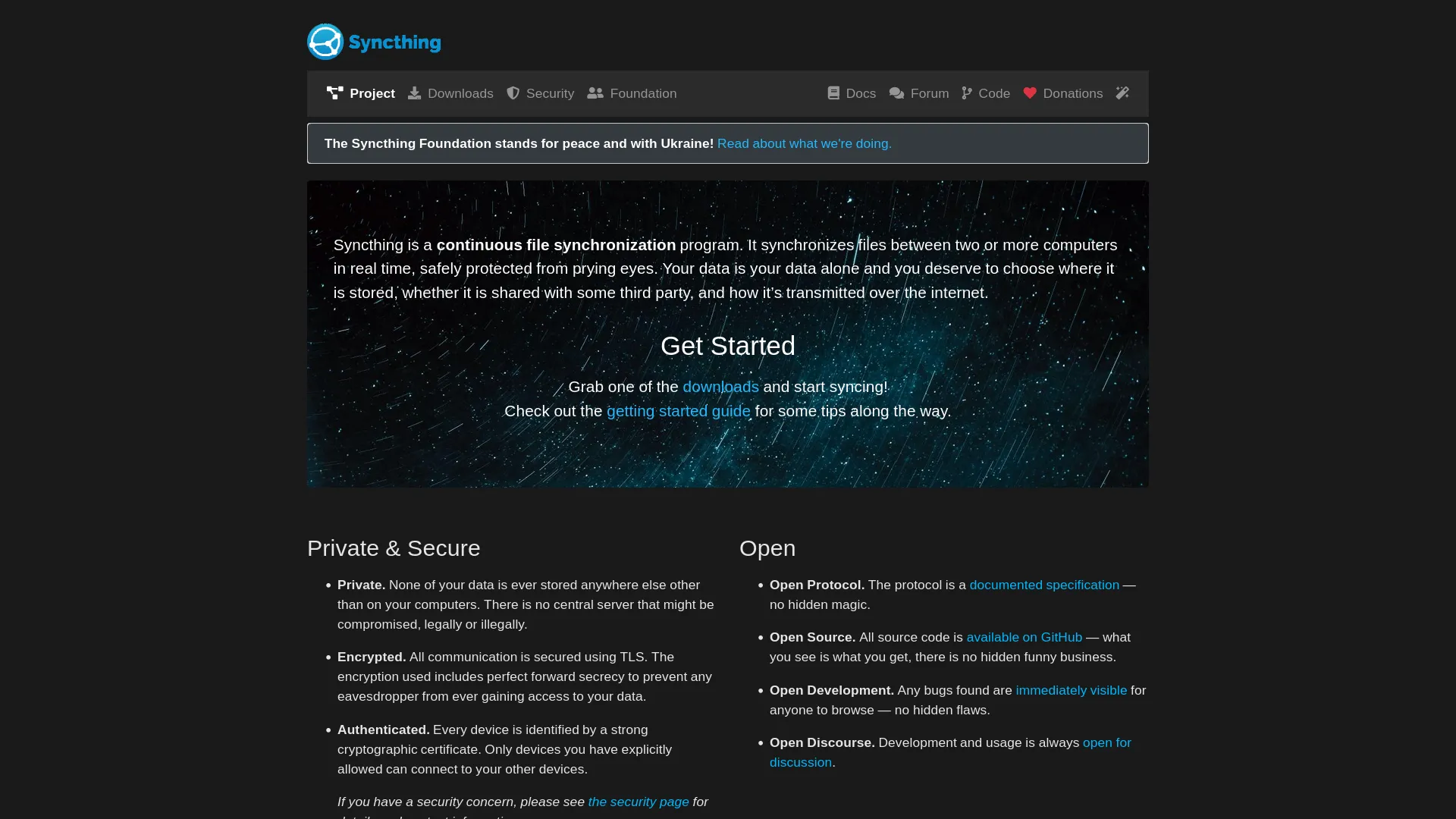 Syncthing — preview screenshot