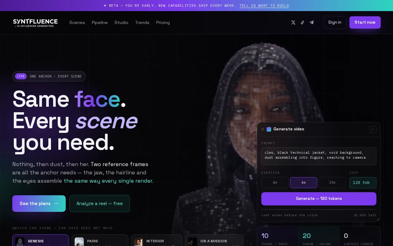 Syntfluence — preview screenshot