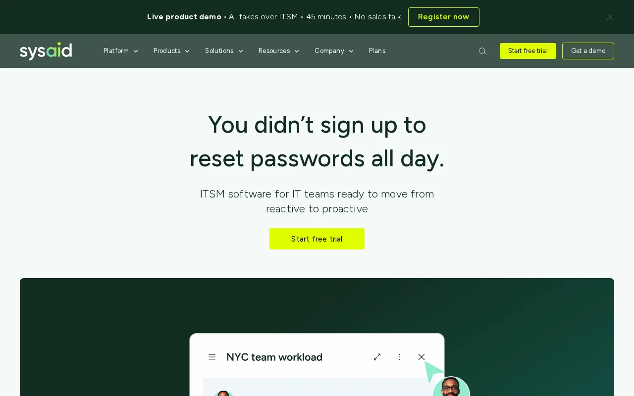 Sysaid — preview screenshot