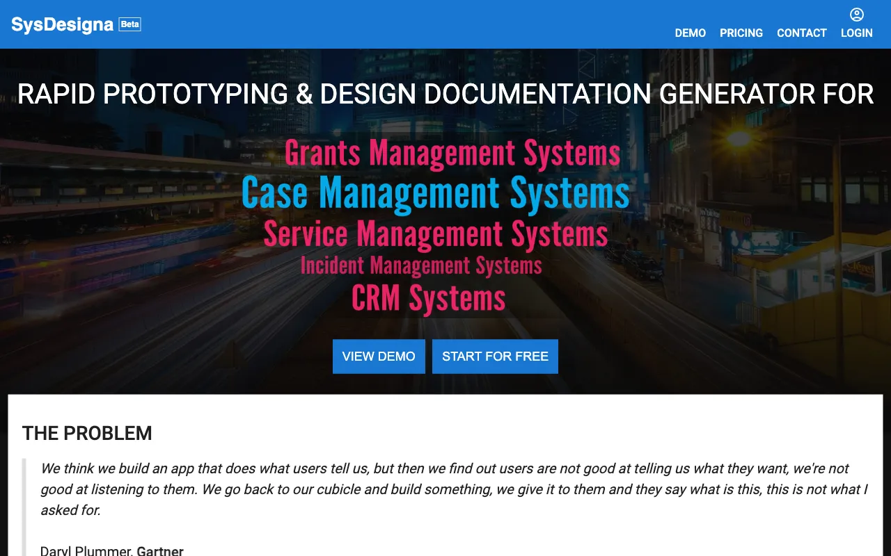 SysDesigna — preview screenshot